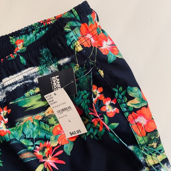 LANDS' END Men's "Volley" Swim Trunks NWT Size L - Picture 6 of 7